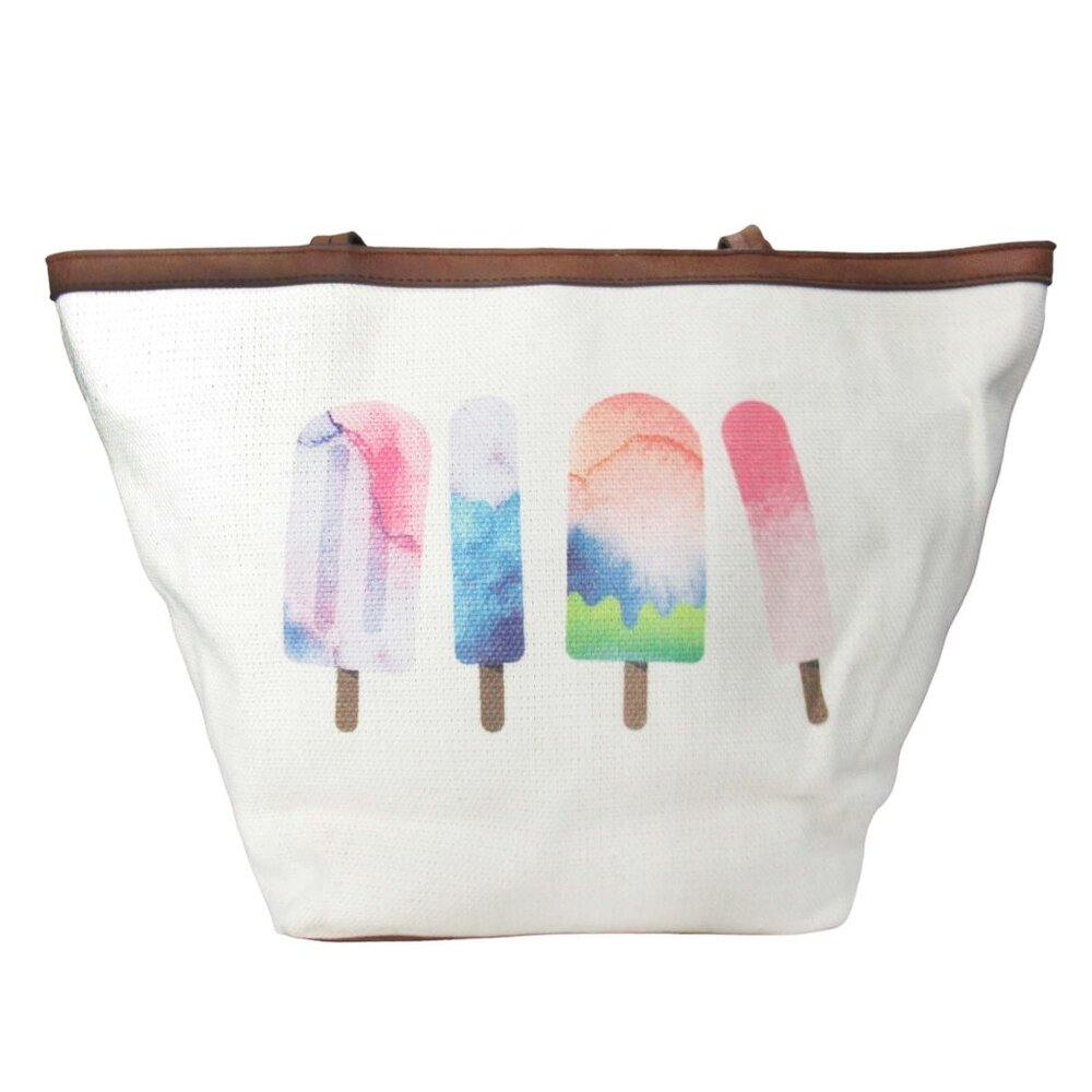 Style & Co. Printed Popsicle Cotton Canvas Tote Bag